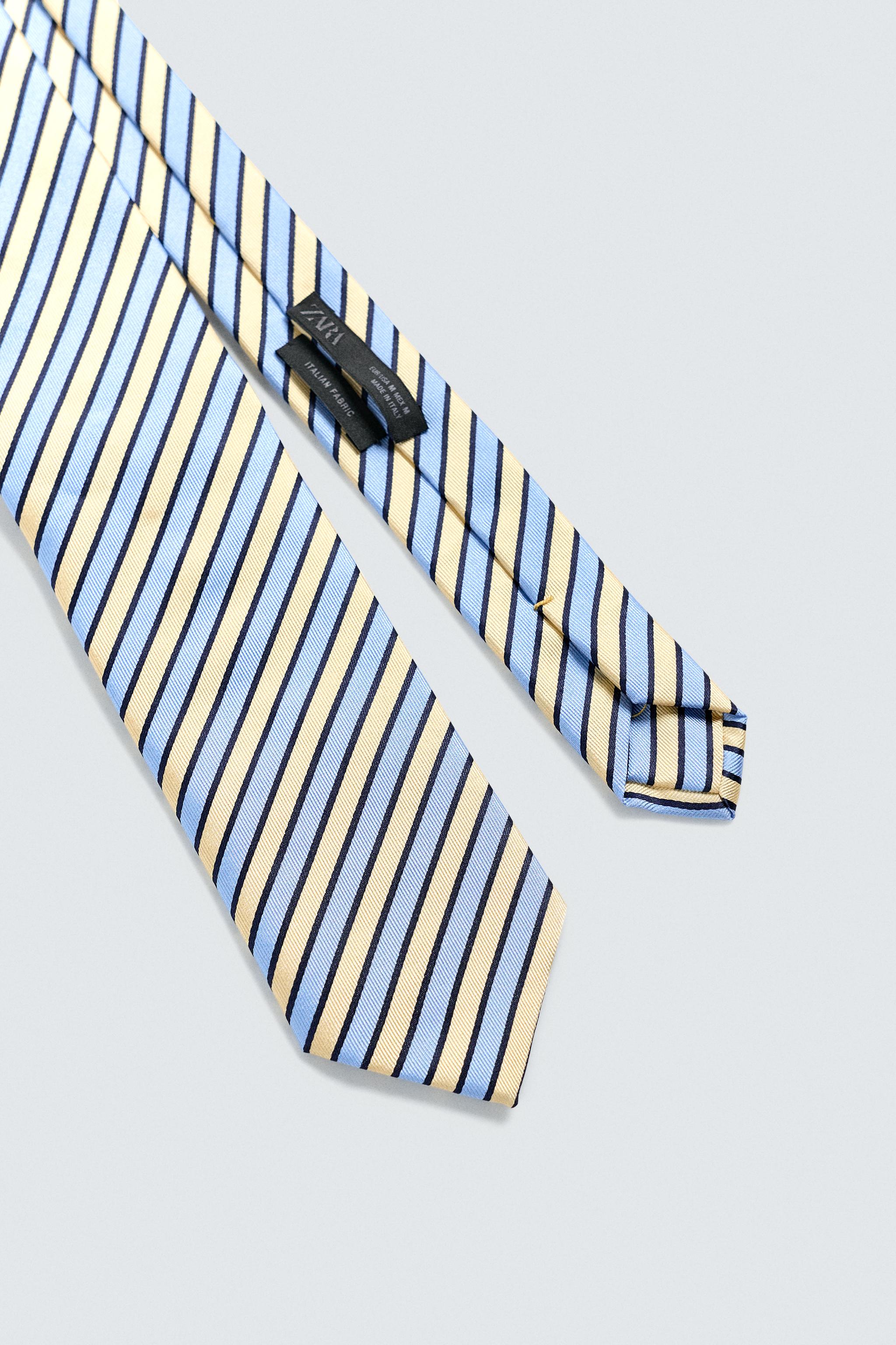 100% SILK STRIPED TIE